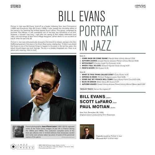 Bill Evans - Portrait in jazz (LP) - Velvet Music