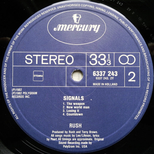 Rush - Signals (tweedehands LP) - Velvet Music