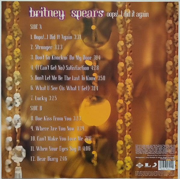 Britney Spears - Oops!...I Did It Again (LP) - Velvet Music