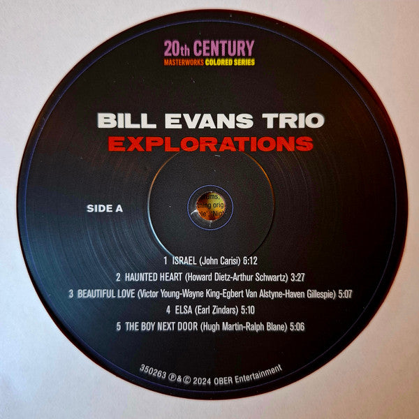 Bill Evans Trio, The - Explorations (LP) - Velvet Music