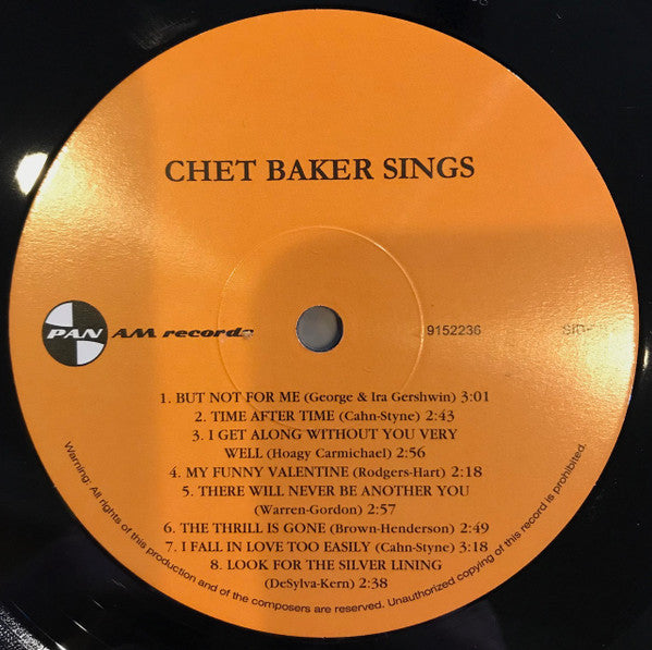 Chet Baker - Chet Baker Sings (LP) - Velvet Music