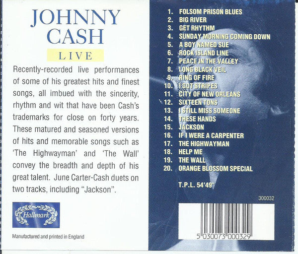 Johnny Cash - Live (second hand CD)