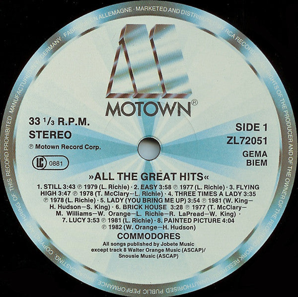Commodores - All The Great Hits (tweedehands LP)