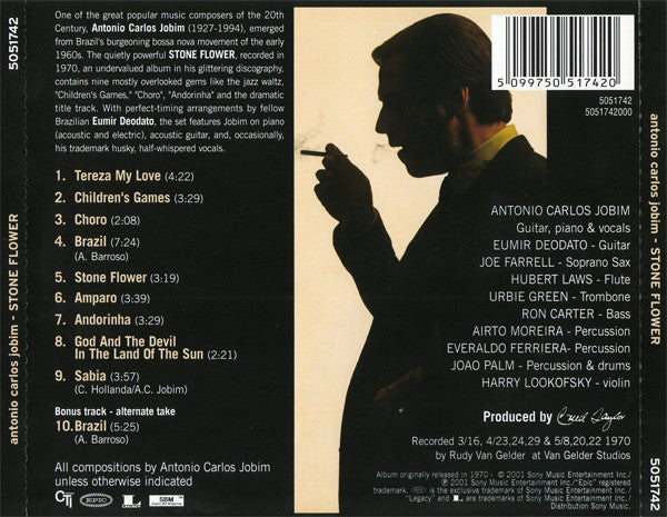 Antonio Carlos Jobim - Stone Flower (CD) - Velvet Music