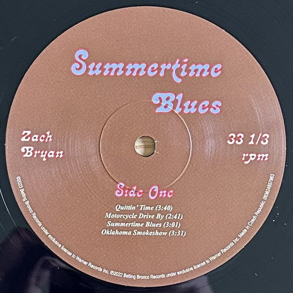 Zach Bryan - Summertime Blues (LP) - Velvet Music