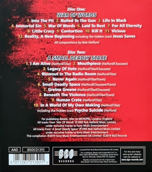Fight - War Of Words * A Small Deadly Space (CD d'occasion)