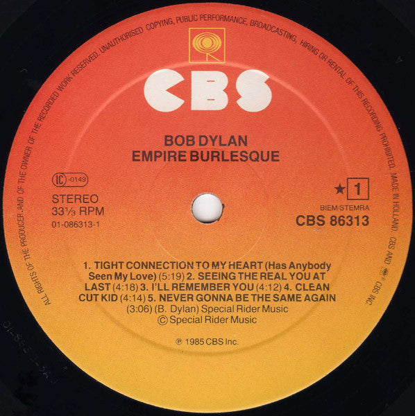 Bob Dylan - Empire Burlesque (tweedehands LP)