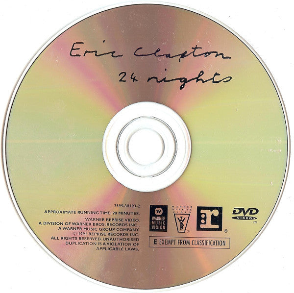 Eric Clapton - 24 Nights (tweedehands DVD) - Velvet Music