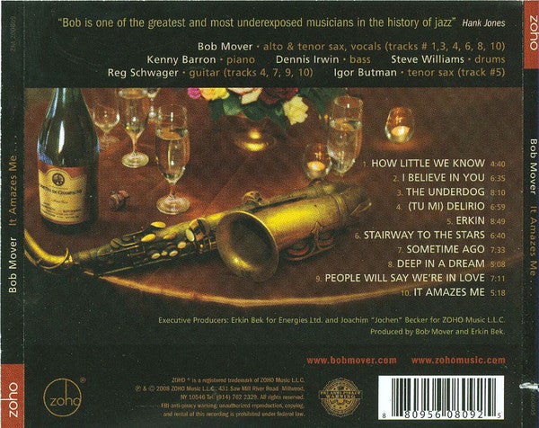 Bob Mover - It Amazes Me... (tweedehands CD) - Velvet Music