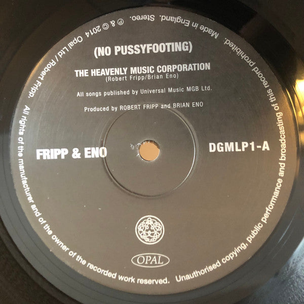 Fripp & Eno - (No Pussyfooting) (tweedehands LP) - Velvet Music