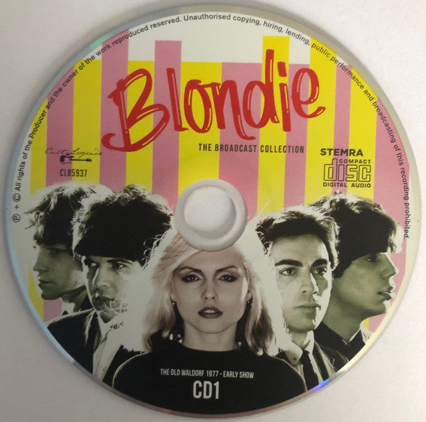 Blondie - The Broadcast Collection (CD) - Velvet Music