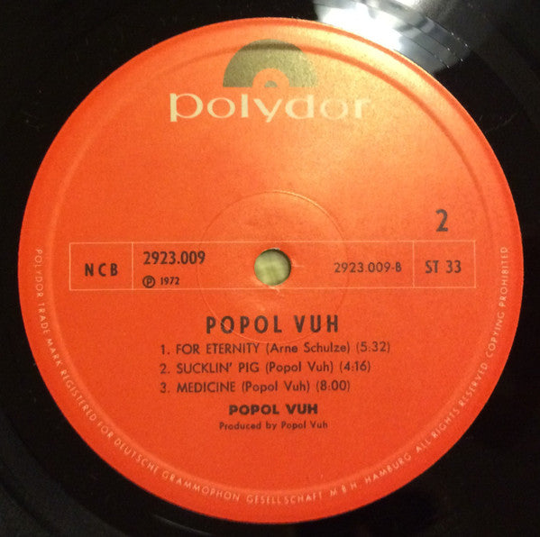 Popol Vuh (2) - Popol Vuh (tweedehands LP) - Velvet Music