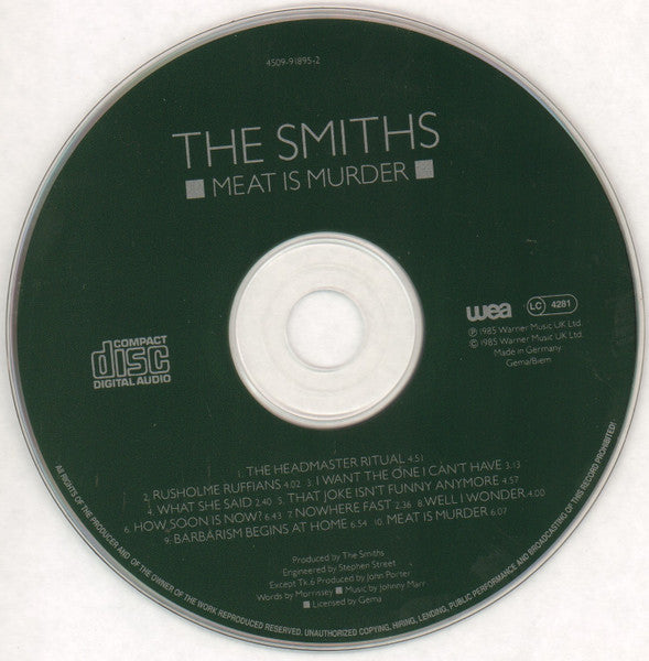 Smiths, The - Meat Is Murder (tweedehands CD) - Velvet Music