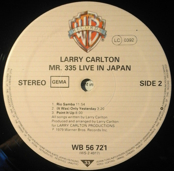 Larry Carlton - Mr. 335 - Live In Japan (tweedehands LP) - Velvet Music