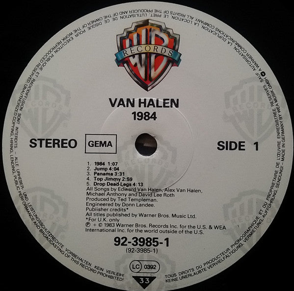 Van Halen - 1984 (tweedehands LP) - Velvet Music