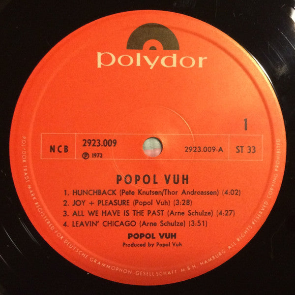 Popol Vuh (2) - Popol Vuh (tweedehands LP) - Velvet Music