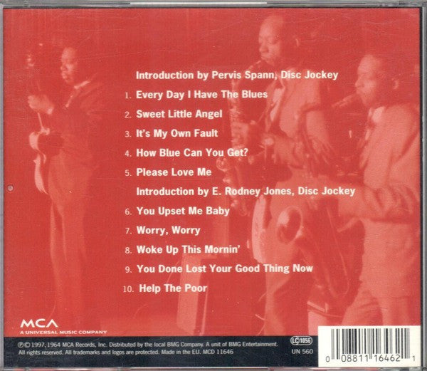 B.B. King - Live At The Regal (CD) - Velvet Music