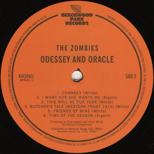 Zombies, The - Odessey And Oracle (LP) - Velvet Music