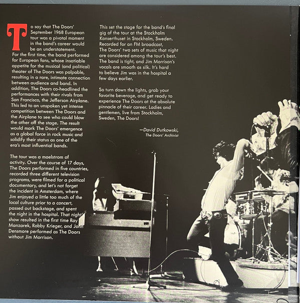 Doors, The - Live At Konserthuset, Stockholm, September 20th, 1968 (LP)