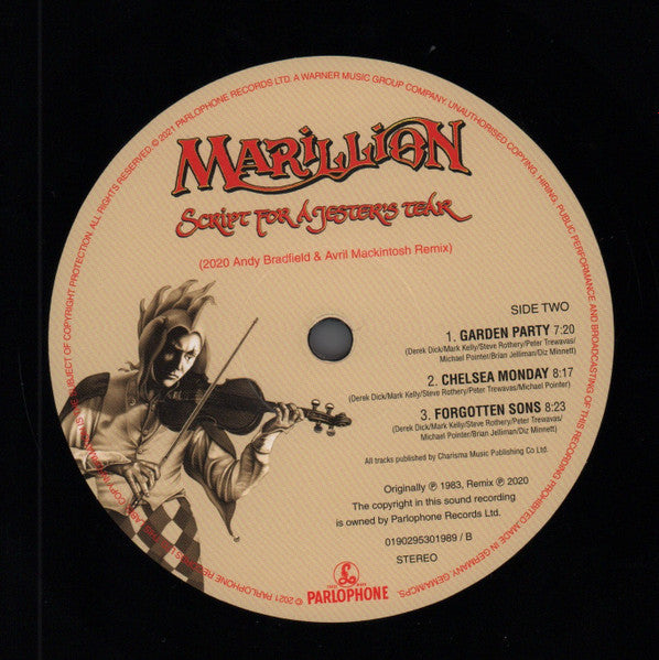 Marillion - Script For A Jester's Tear (2020 Remix) (LP) - Velvet Music