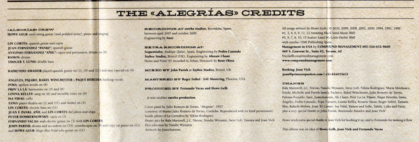 Howe Gelb & A Band Of Gypsies - Alegrías (tweedehands CD) - Velvet Music