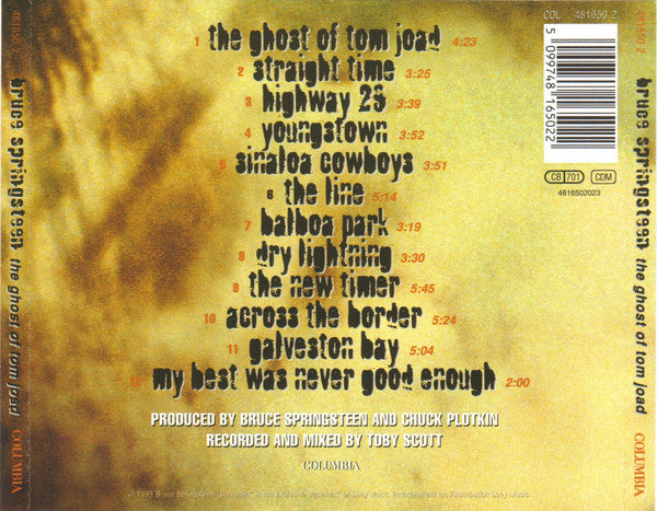Bruce Springsteen - The Ghost Of Tom Joad (tweedehands CD) - Velvet Music