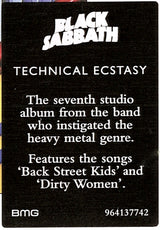 Black Sabbath - Technical Ecstasy (CD) - Velvet Music