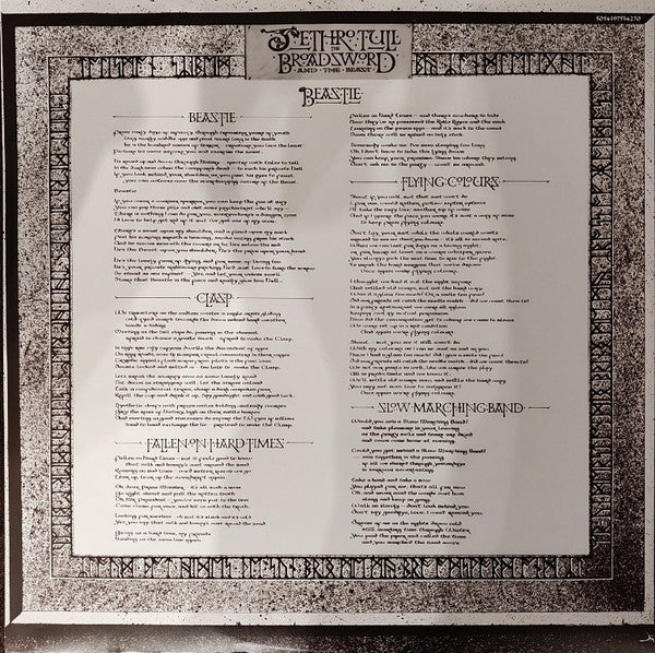 Jethro Tull - The Broadsword And The Beast (LP)