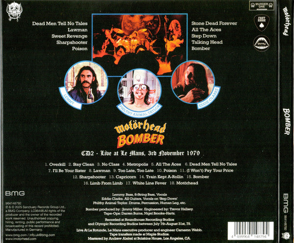 Motörhead - Bomber (CD) - Velvet Music