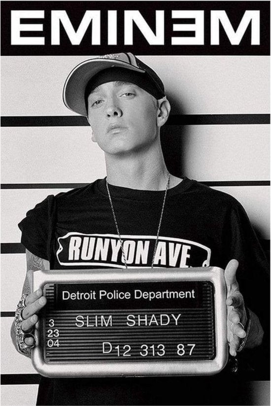 11. POSTER - EMINEM MUGSHOT (Merchandise) - Velvet Music
