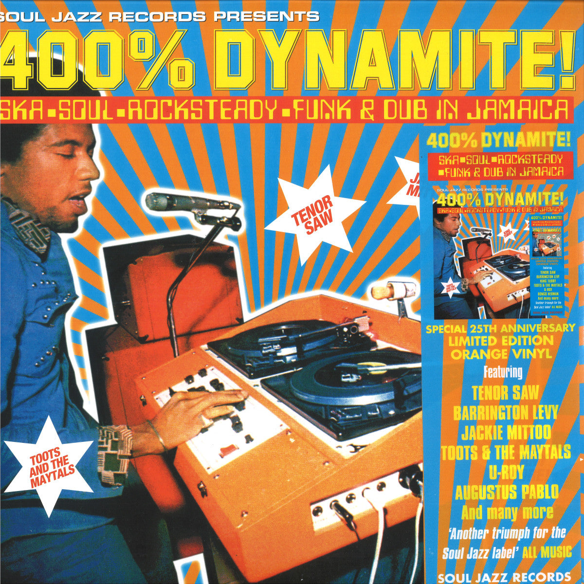 Various Artists - Soul Jazz Records Presents: 400% DYNAMITE! Ska, Soul, Rocksteady, Funk and Dub in Jamaica (LP) - Velvet Music