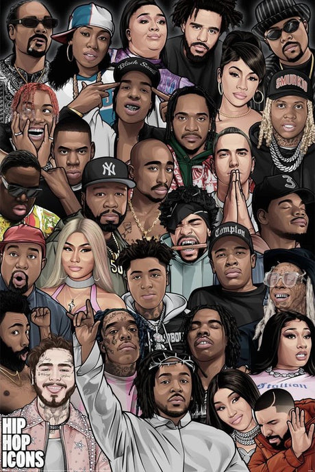13. POSTER - Hip-Hop Icons (Merchandise) - Velvet Music