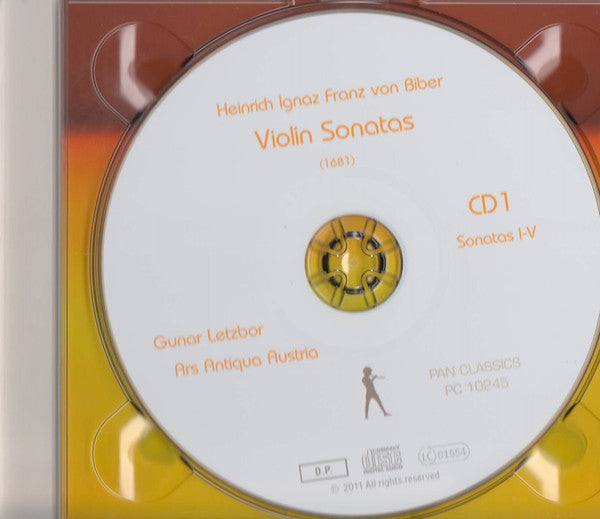 Heinrich Ignaz Franz Biber  / Gunar Letzbor, Ars Antiqua Austria - Violin Sonatas (1681) (CD) - Velvet Music