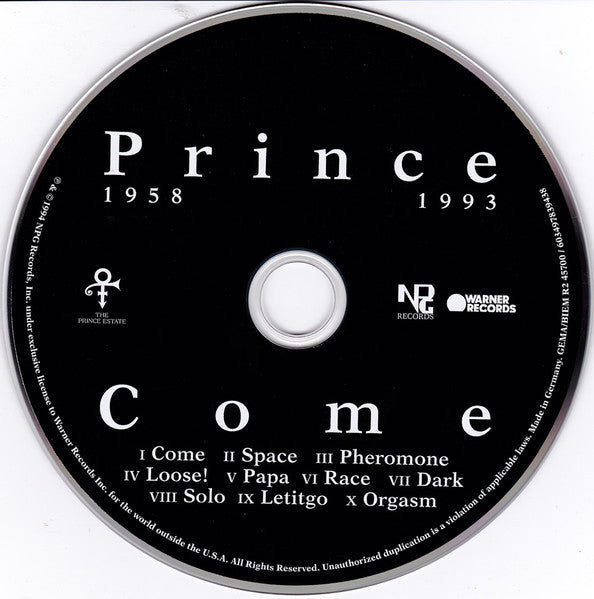 Prince - Come (CD)