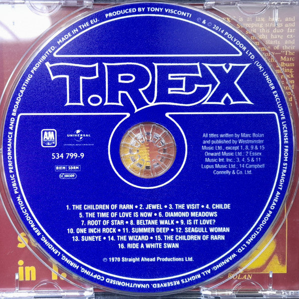 T. Rex - T. Rex  (CD) - Velvet Music