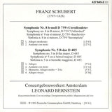 Franz Schubert - Concertgebouworkest • Leonard Bernstein - Symphonien Nos. 5 & 8 "Unvollendete" (tweedehands CD)