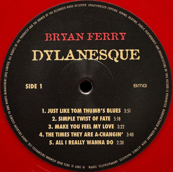 Bryan Ferry - Dylanesque (LP) - Velvet Music