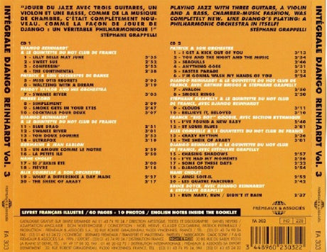 Django Reinhardt - Integrale vol.3 - djangology (CD) - Velvet Music