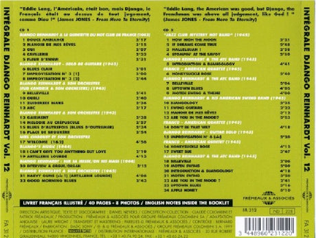 Django Reinhardt - Integrale vol.12 - manoir de mes reves (CD) - Velvet Music
