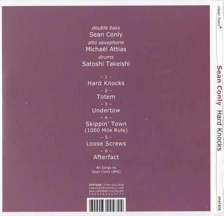 Sean Conly - Hard Knocks (tweedehands CD) - Velvet Music