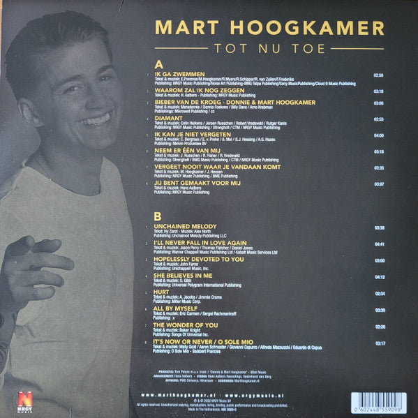 Mart Hoogkamer - Tot Nu Toe (LP) - Velvet Music