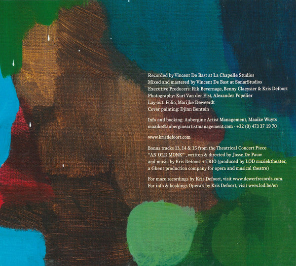 Kris Defoort Trio - Monks Dance (CD d'occasion)