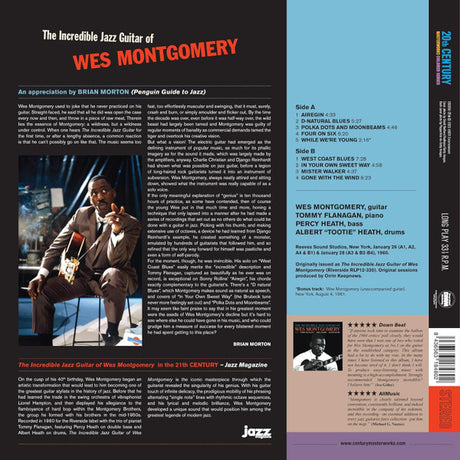 Wes Montgomery - The Incredible Jazz Guitar of Wes Montgomery  (LP) - Velvet Music