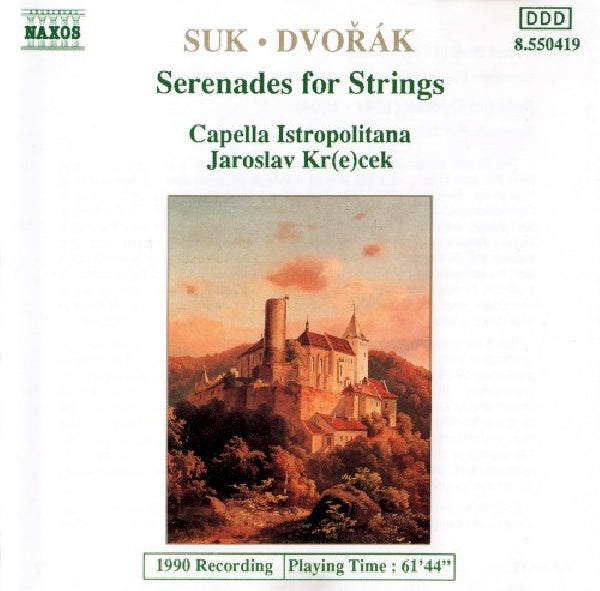 Suk/dvorak - Serenade for strings (CD) - Velvet Music