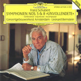 Franz Schubert - Concertgebouworkest • Leonard Bernstein - Symphonien Nos. 5 & 8 "Unvollendete" (tweedehands CD)