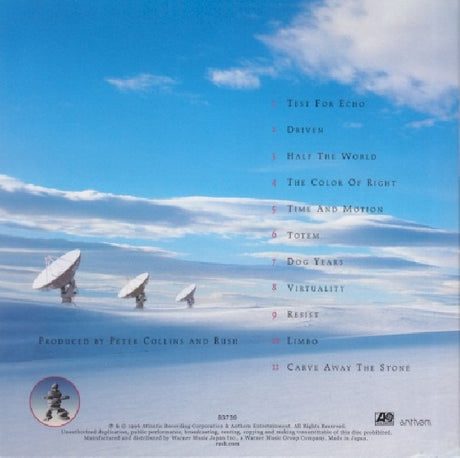 Rush - Test for echo (CD) - Velvet Music