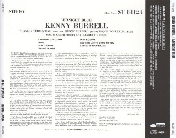 Kenny Burrell - Midnight blue (CD) - Velvet Music