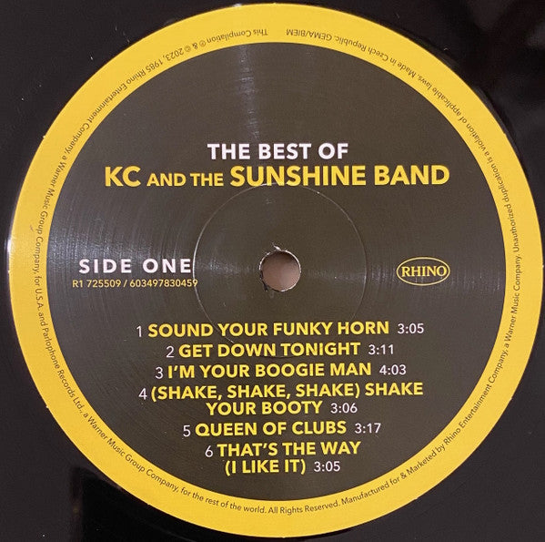 KC & The Sunshine Band - The Best Of KC And The Sunshine Band (LP)