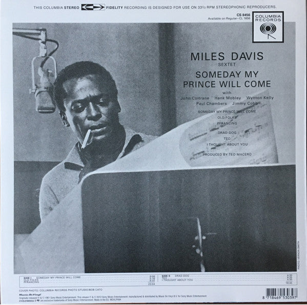 Miles Davis Sextet, The - Someday My Prince Will Come (LP) - Velvet Music