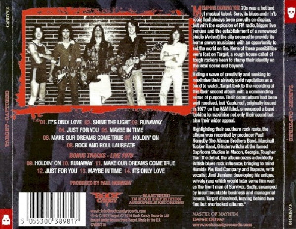 Target - Captured (CD) - Velvet Music